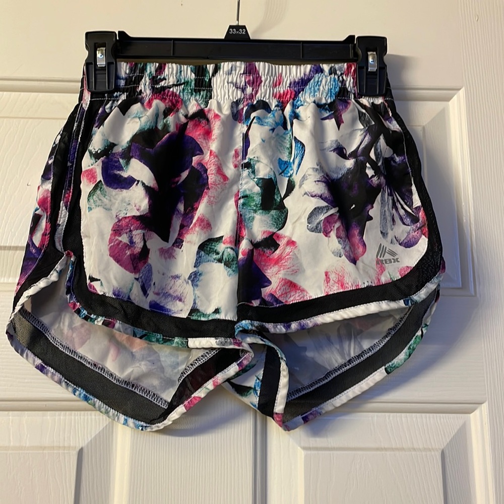 RBX Women's Athletic Shorts with Floral Print